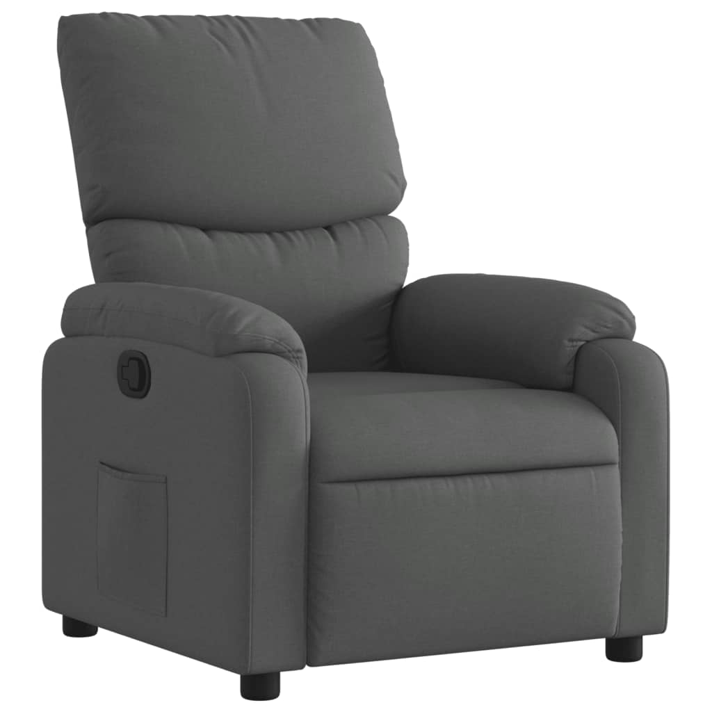 Fauteuil inclinable Gris foncé Tissu - XIOS