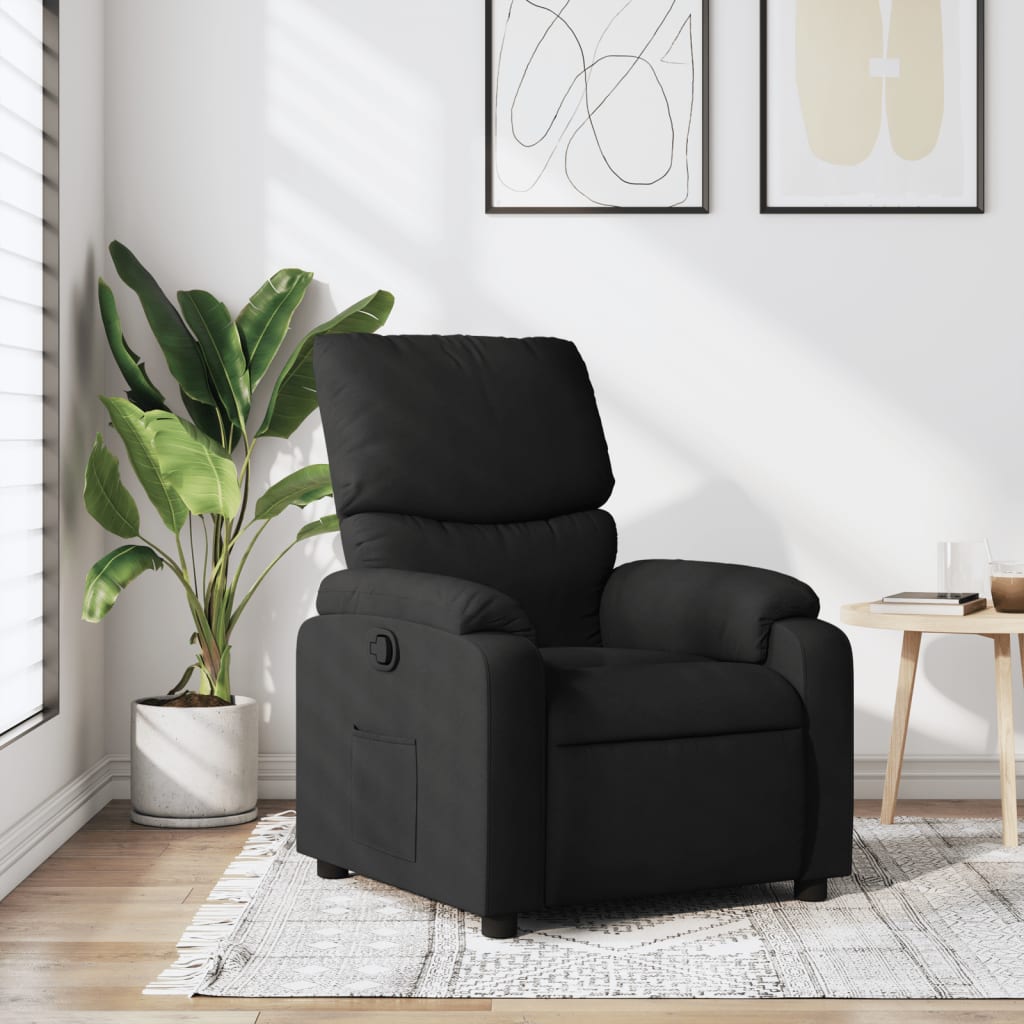Fauteuil inclinable Noir Tissu - XIOS