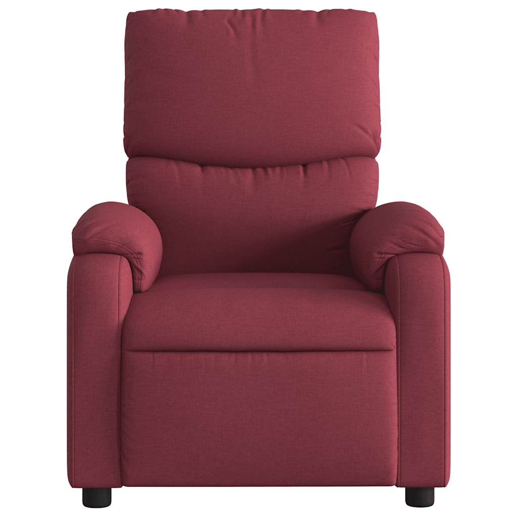Fauteuil inclinable Rouge bordeaux Tissu - XIOS