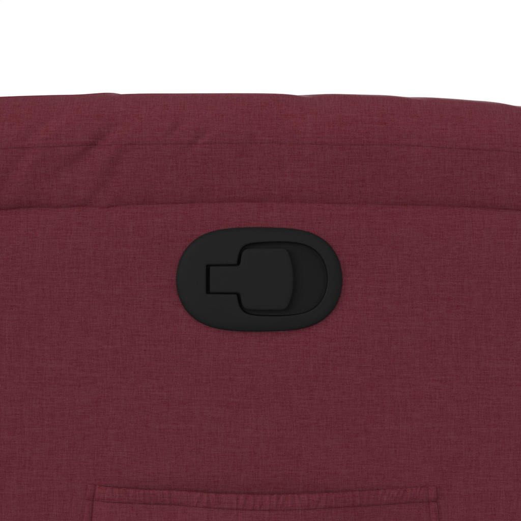 Fauteuil inclinable Rouge bordeaux Tissu - XIOS