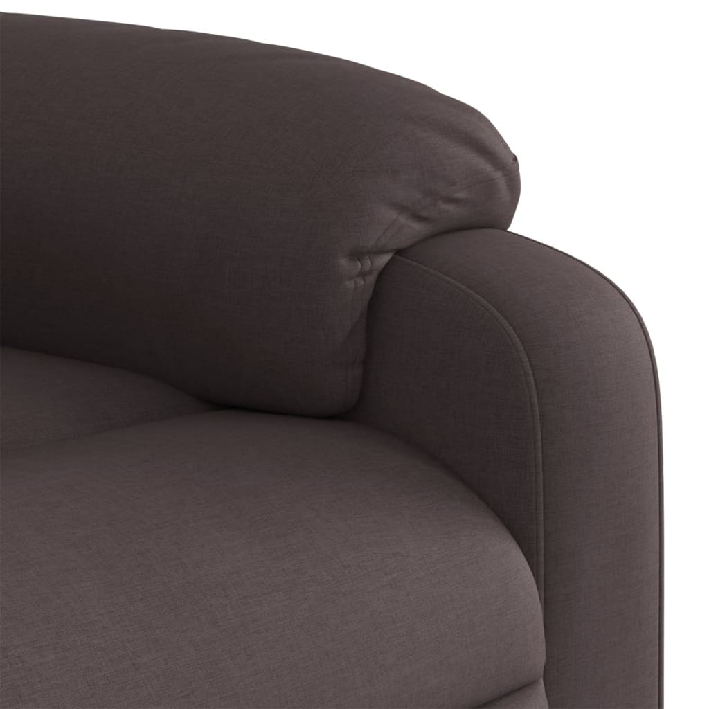 Fauteuil inclinable Marron foncé Tissu - XIOS