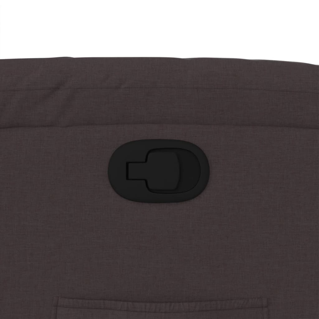 Fauteuil inclinable Marron foncé Tissu - XIOS