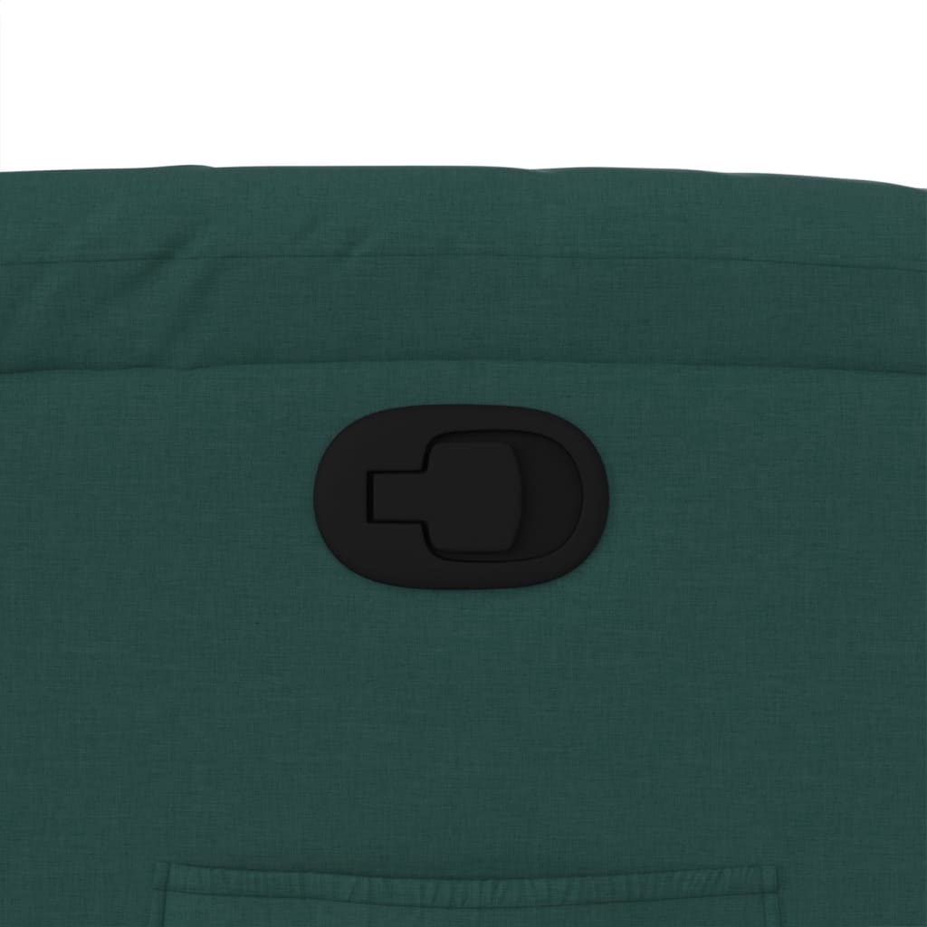 Fauteuil inclinable Vert foncé Tissu - XIOS