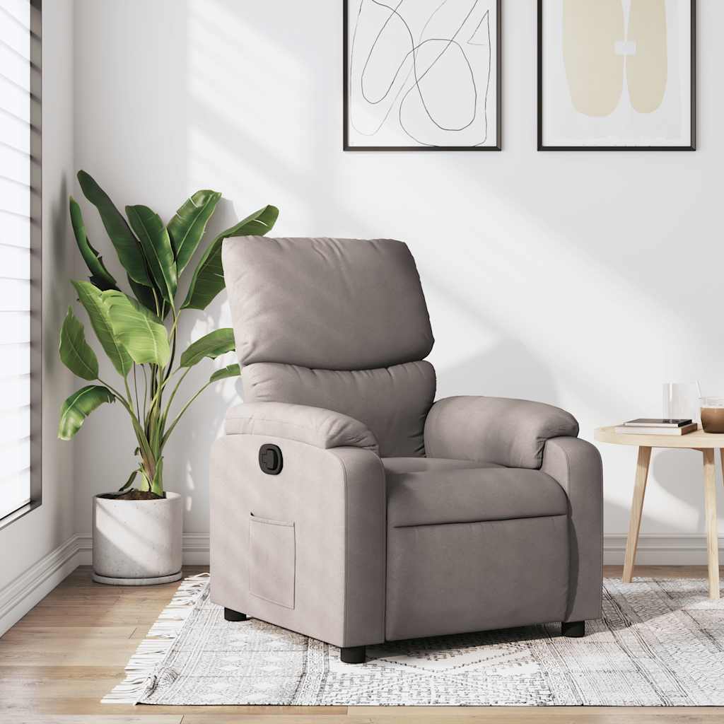 Fauteuil inclinable Taupe Tissu - XIOS