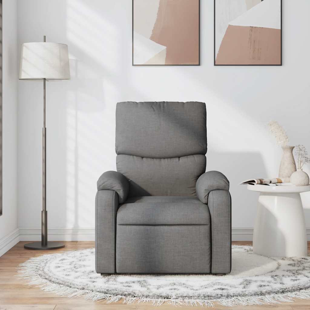 Fauteuil de massage inclinable Gris foncé Tissu - XIOS