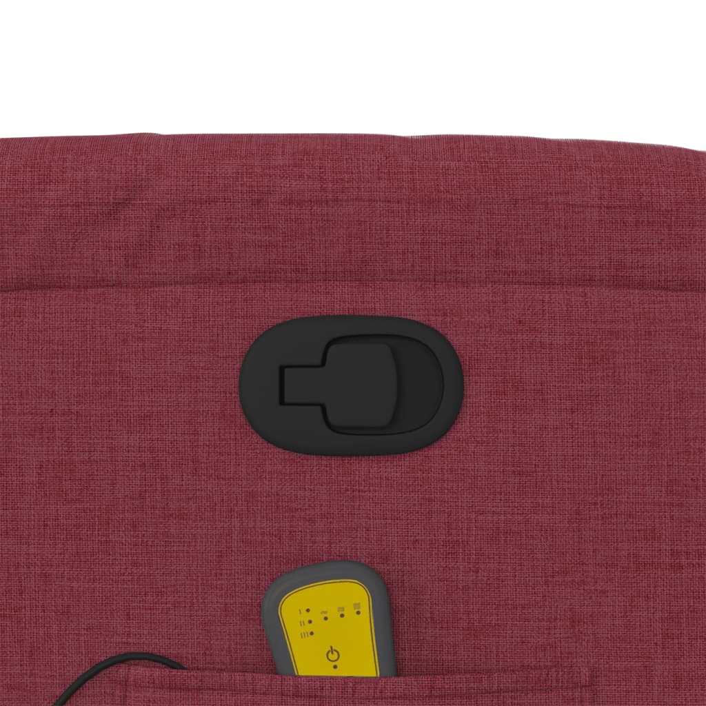 Fauteuil de massage inclinable Rouge bordeaux Tissu - XIOS