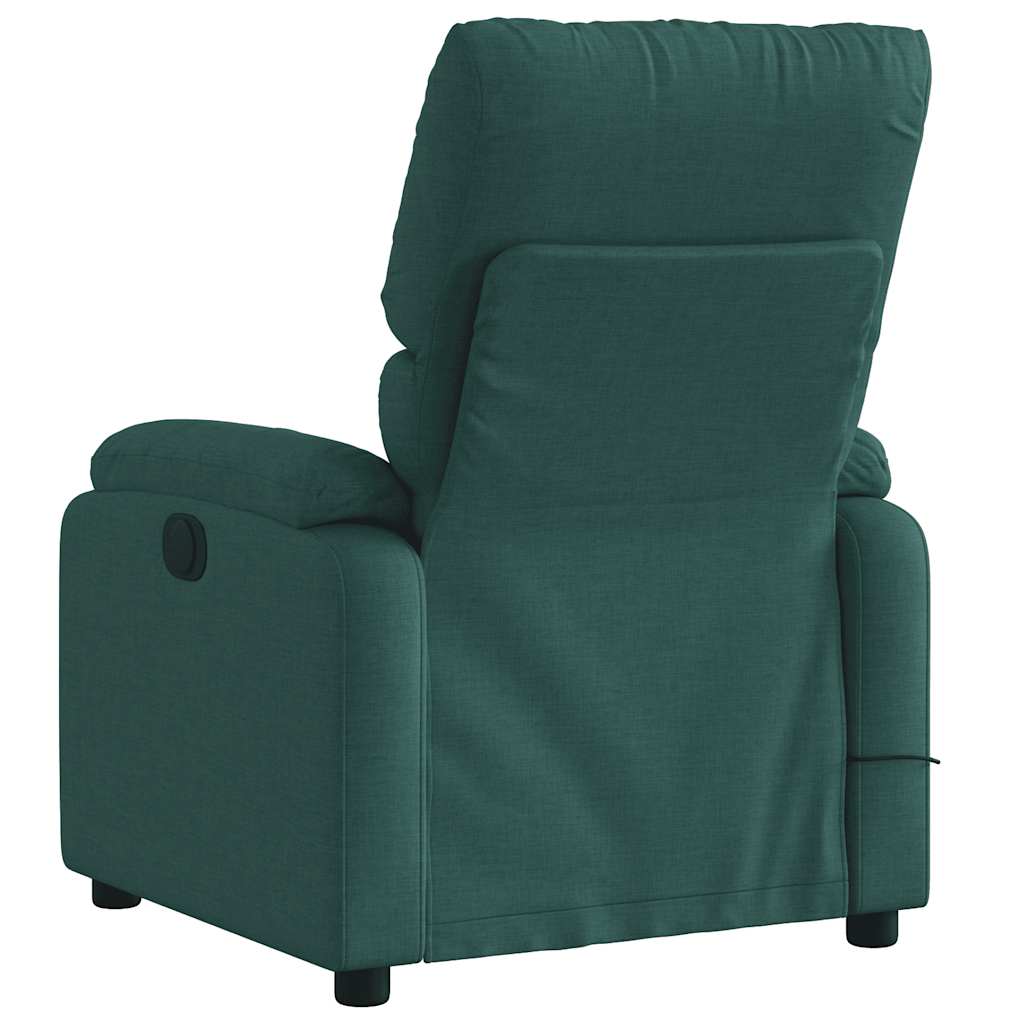 Fauteuil de massage inclinable Vert foncé Tissu - XIOS