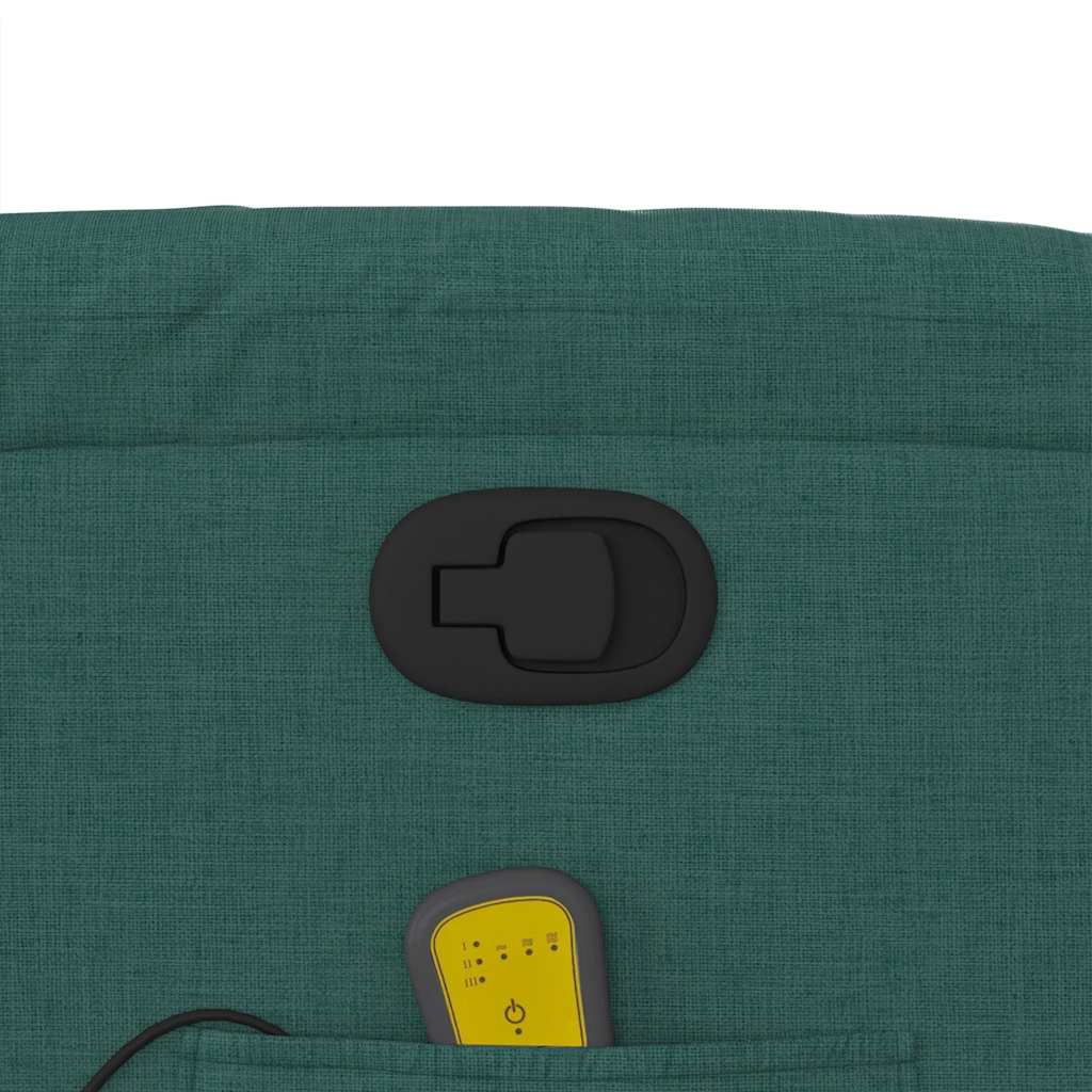 Fauteuil de massage inclinable Vert foncé Tissu - XIOS