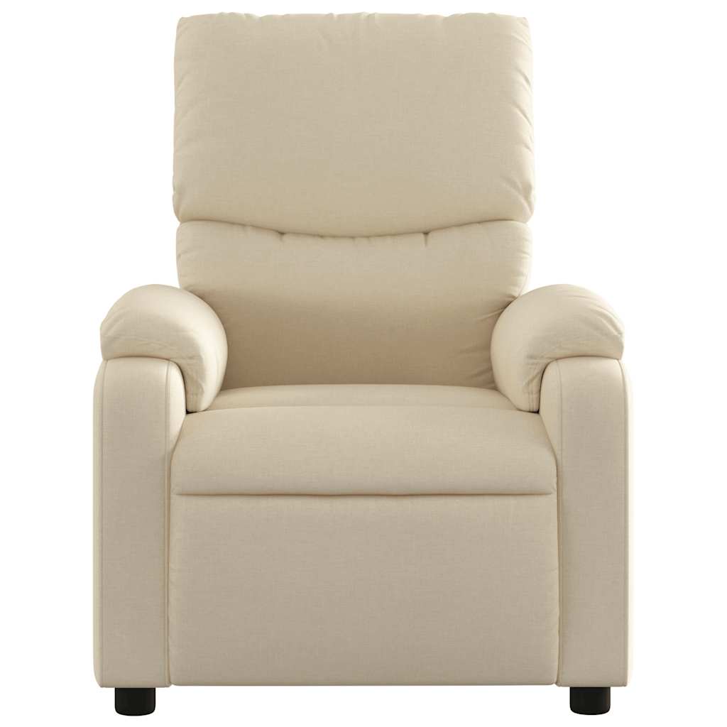 Fauteuil de massage inclinable Crème Tissu - XIOS
