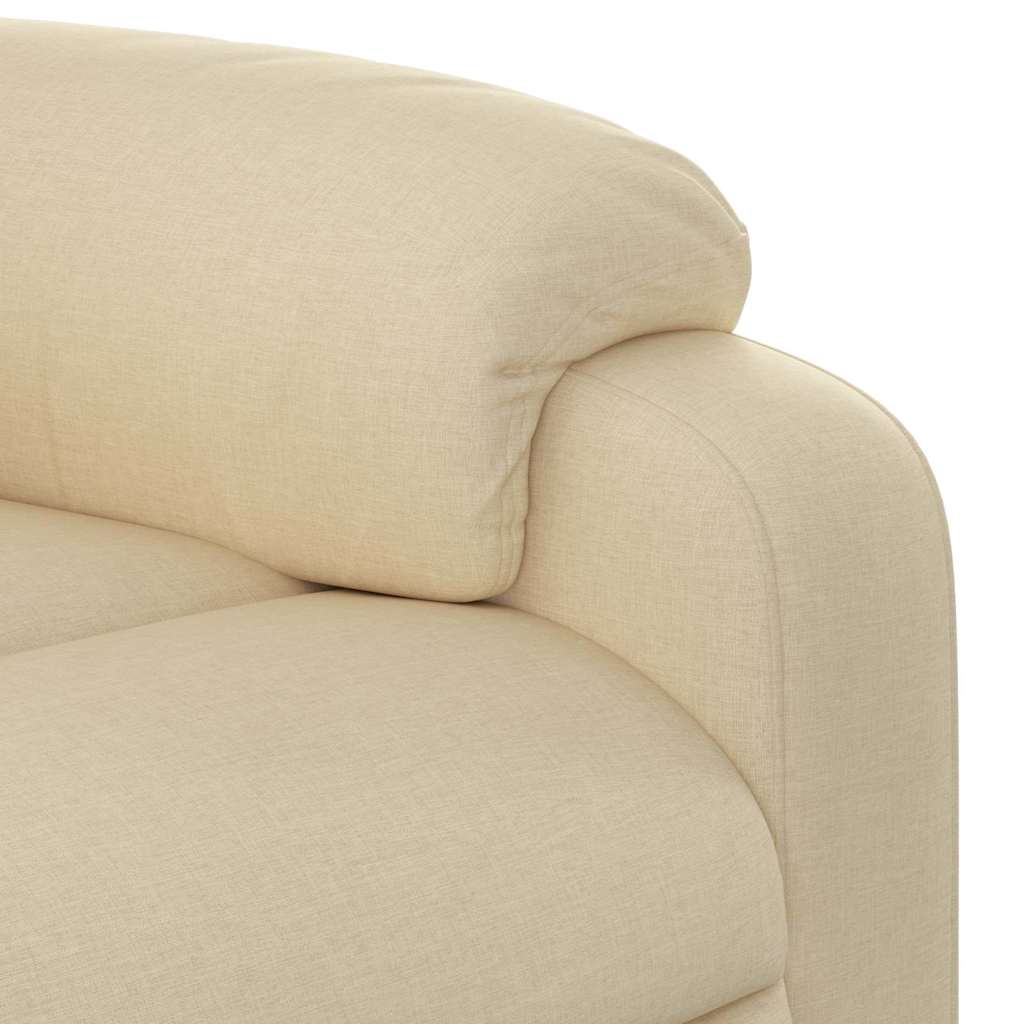 Fauteuil de massage inclinable Crème Tissu - XIOS