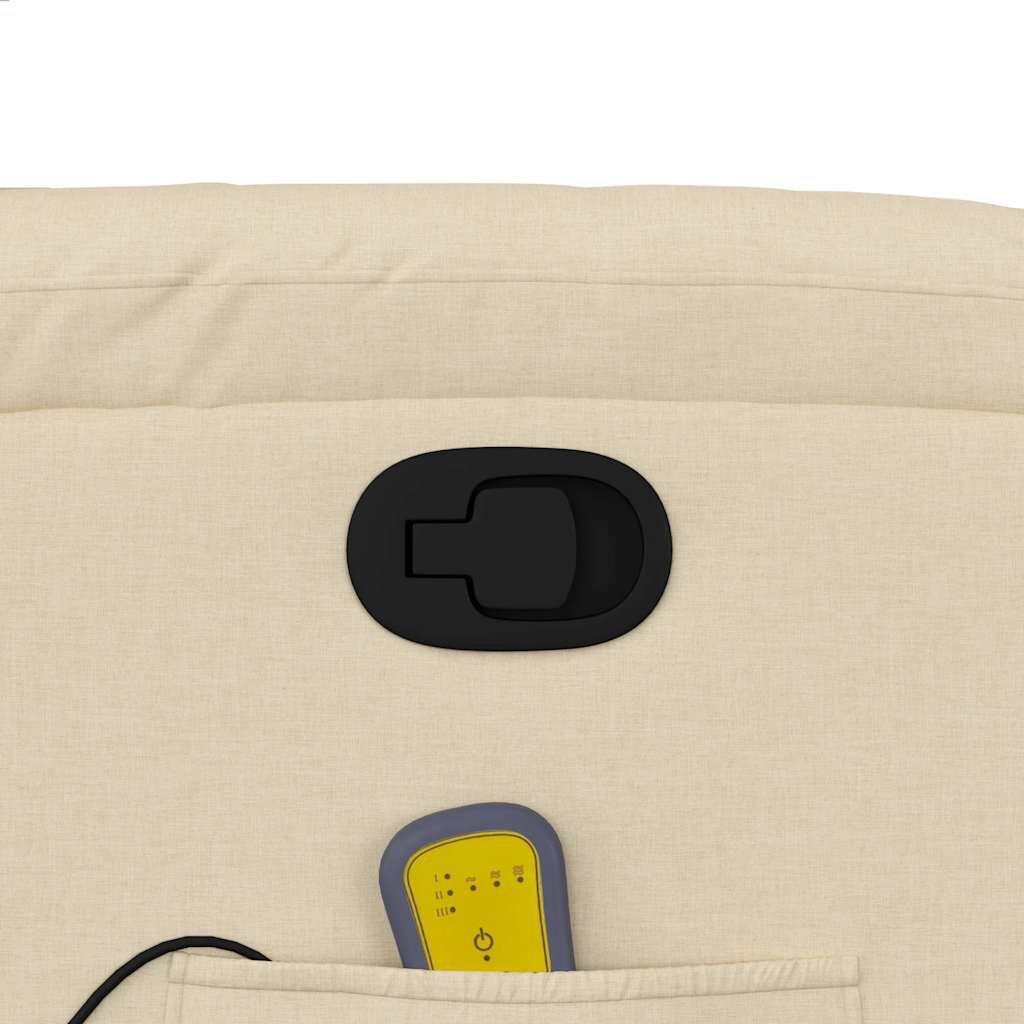 Fauteuil de massage inclinable Crème Tissu - XIOS