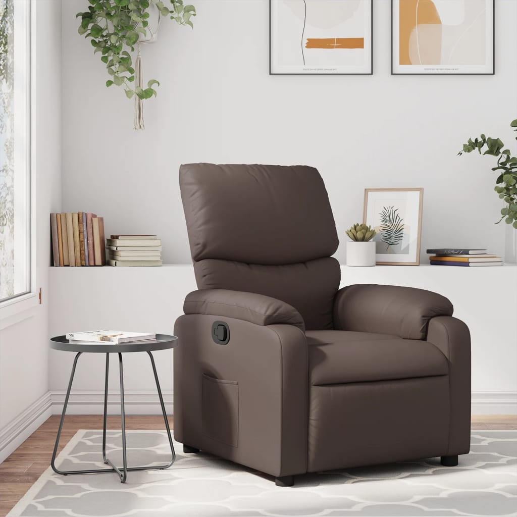 Fauteuil inclinable Marron Similicuir - XIOS
