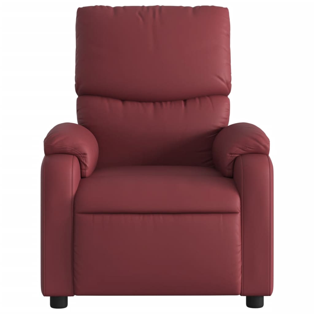 Fauteuil inclinable Rouge bordeaux Similicuir - XIOS