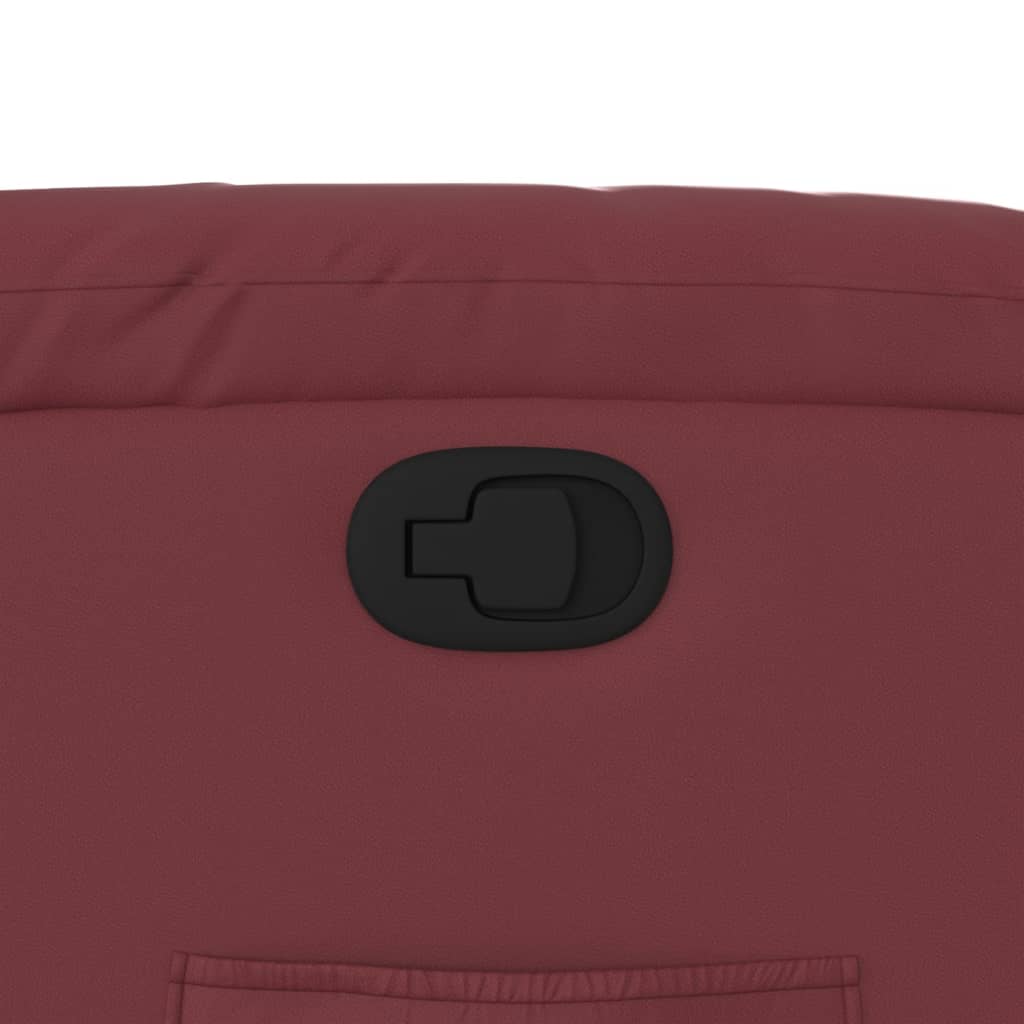 Fauteuil inclinable Rouge bordeaux Similicuir - XIOS