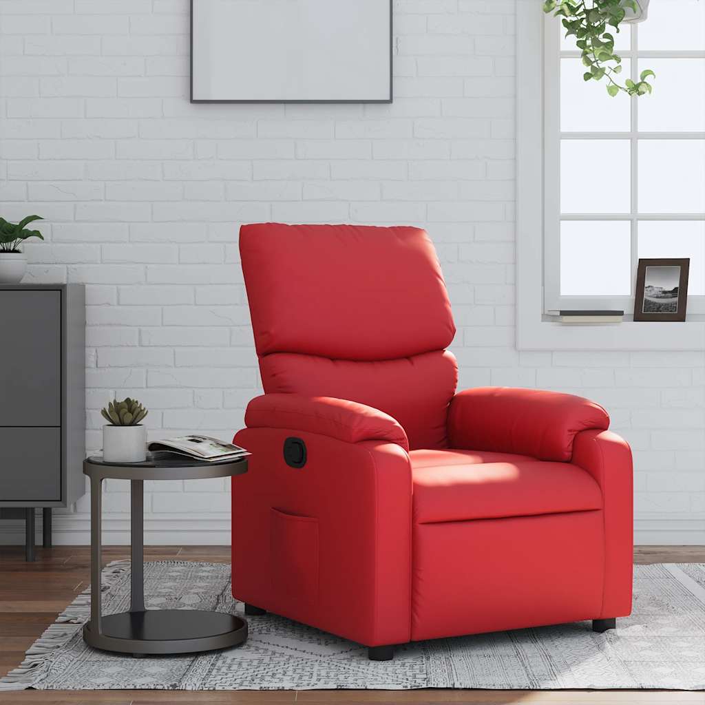 Fauteuil inclinable Rouge Similicuir - XIOS