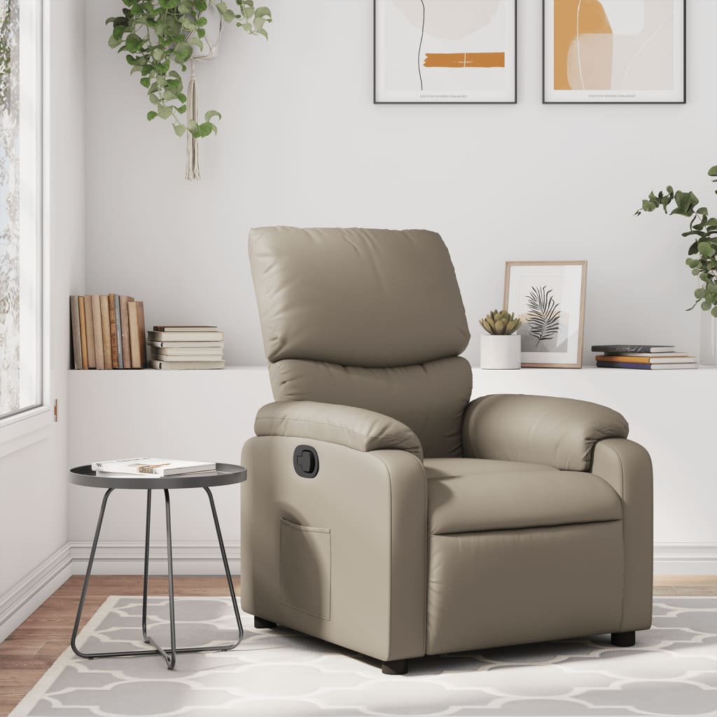 Fauteuil inclinable Cappuccino Similicuir - XIOS