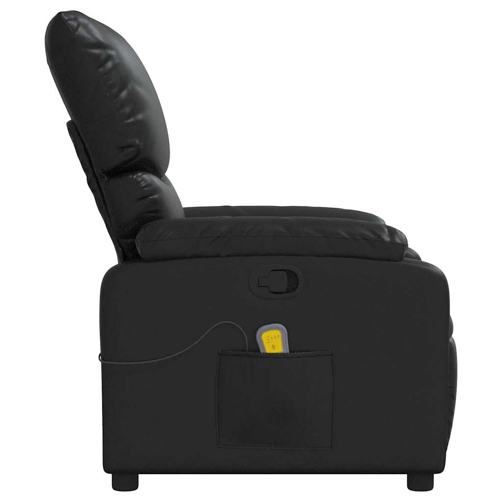 Fauteuil de massage inclinable Noir Similicuir - XIOS