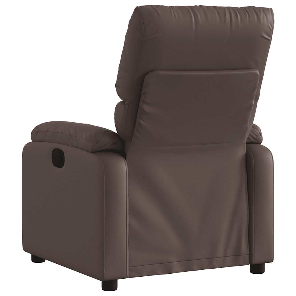 Fauteuil de massage inclinable Marron Similicuir - XIOS