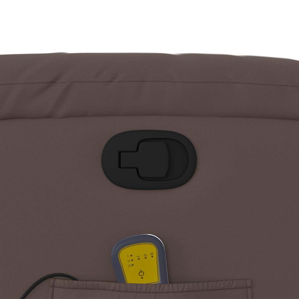 Fauteuil de massage inclinable Marron Similicuir - XIOS