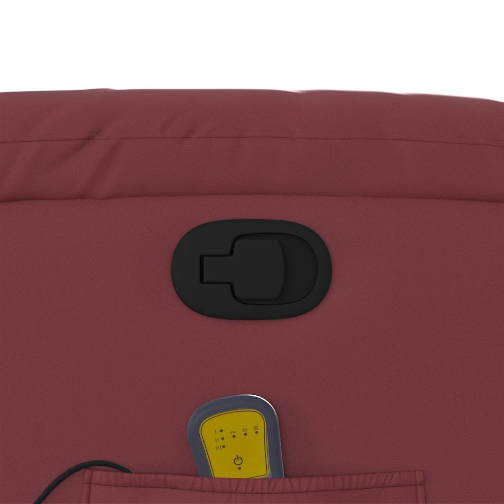 Fauteuil de massage inclinable Rouge bordeaux Similicuir - XIOS