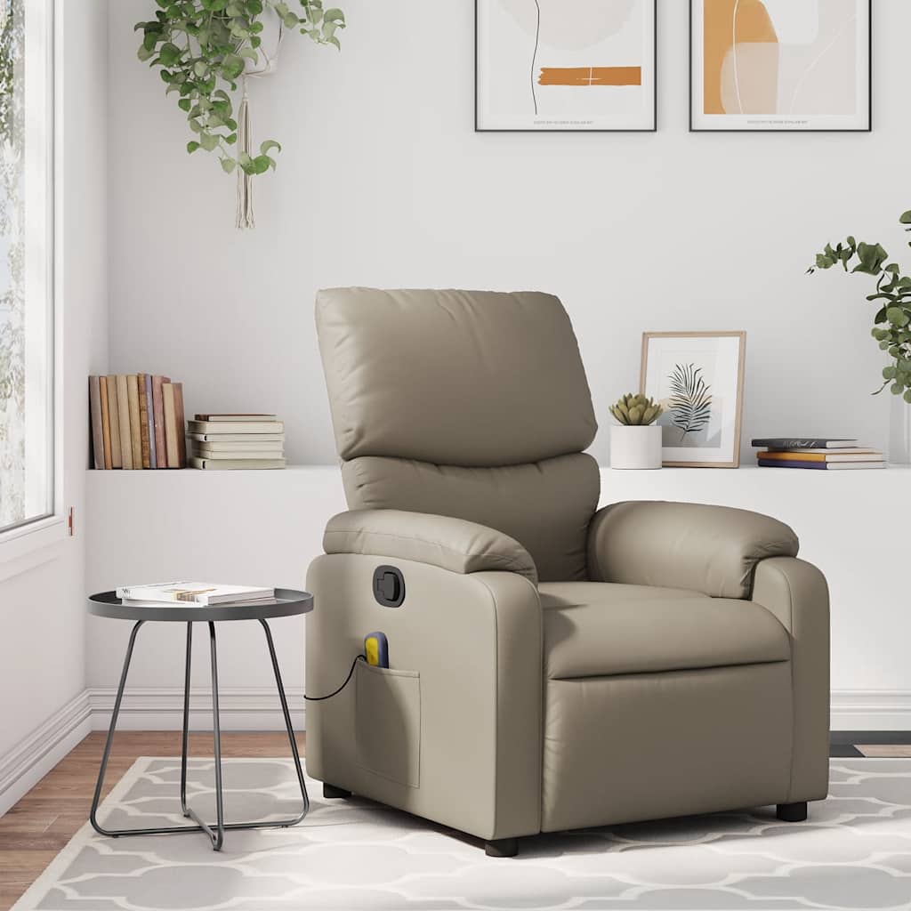 Fauteuil de massage inclinable Cappuccino Similicuir - XIOS