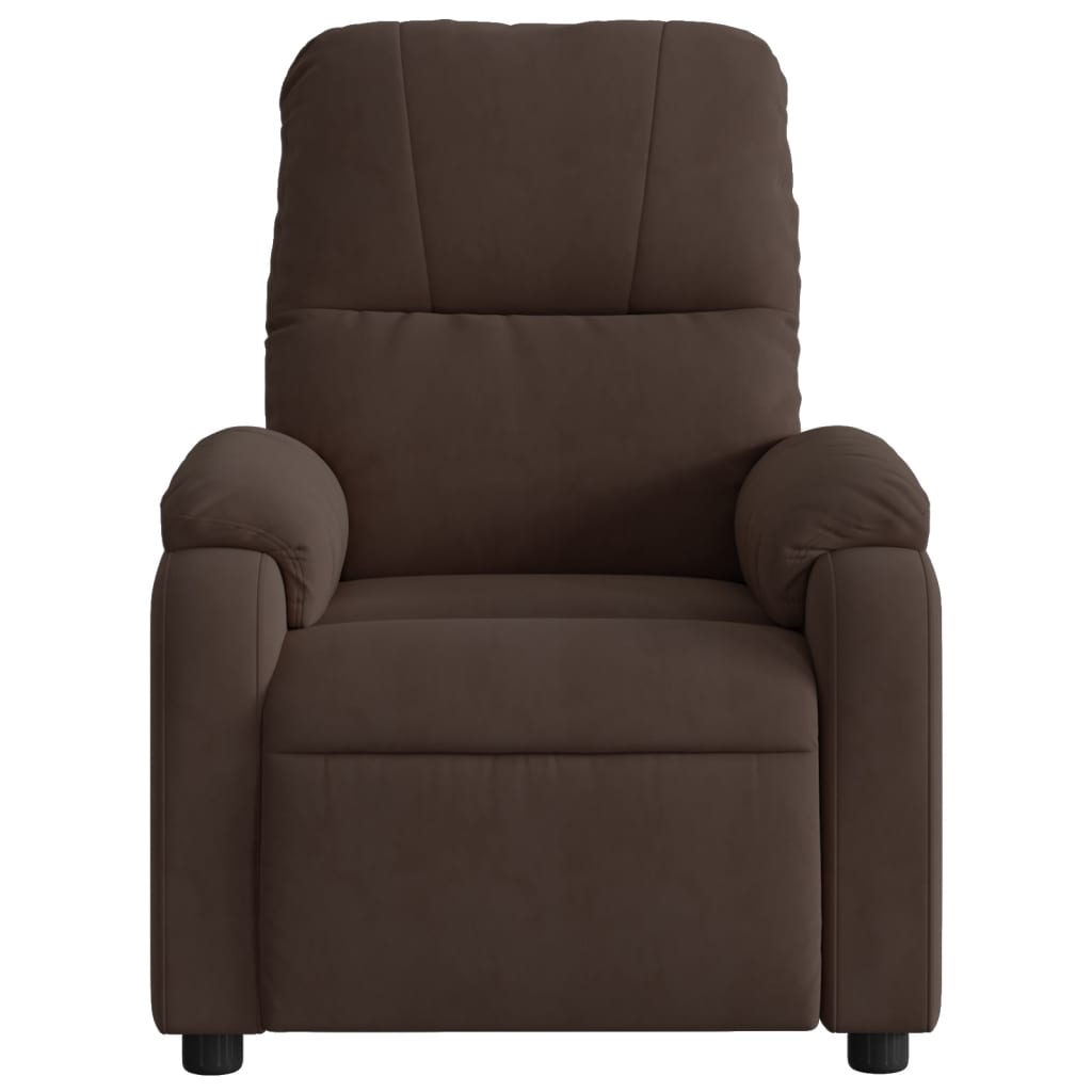 Fauteuil inclinable marron tissu microfibre - XIOS