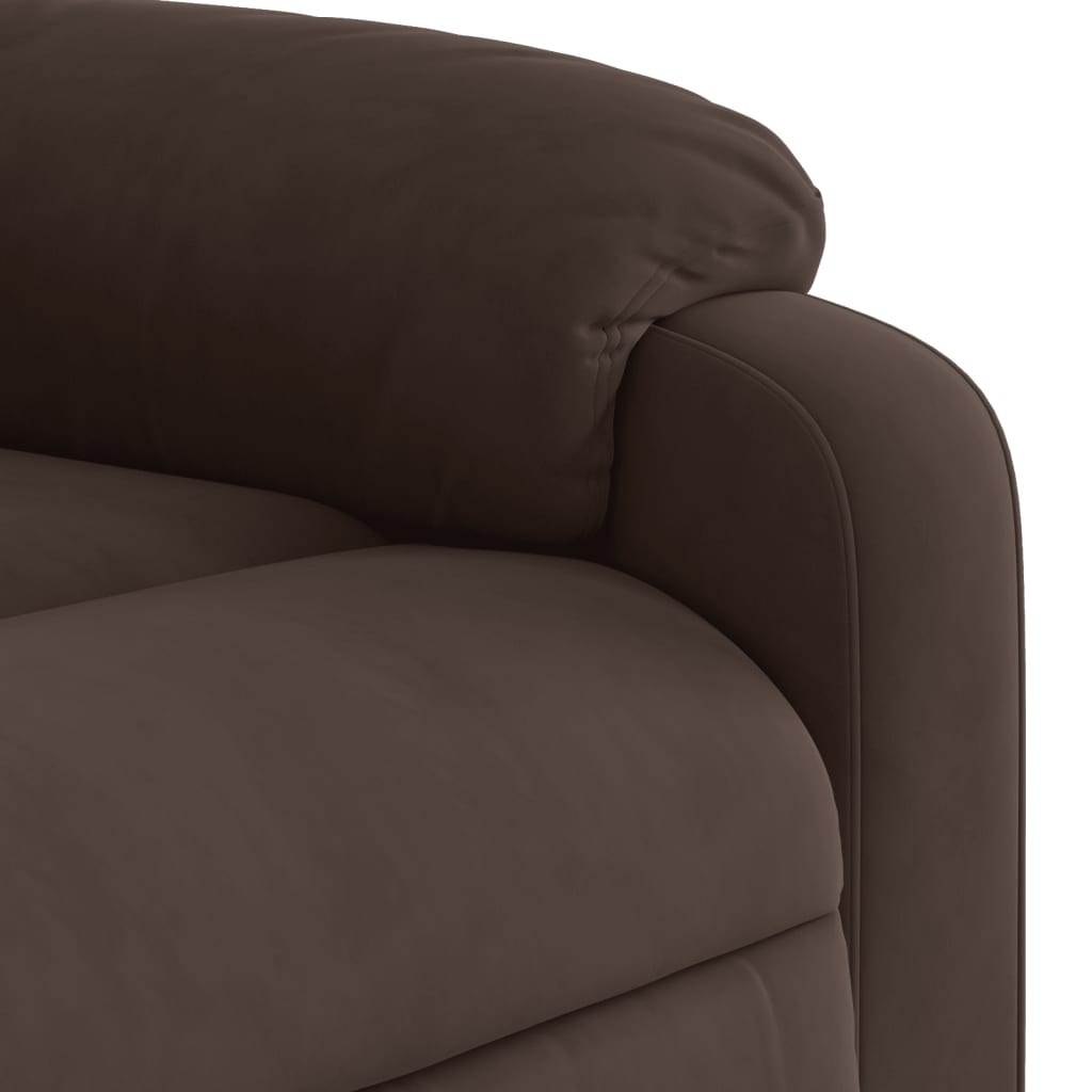 Fauteuil inclinable marron tissu microfibre - XIOS
