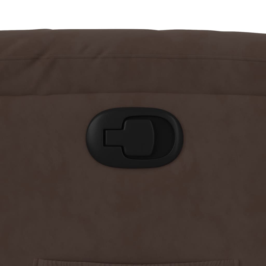 Fauteuil inclinable marron tissu microfibre - XIOS