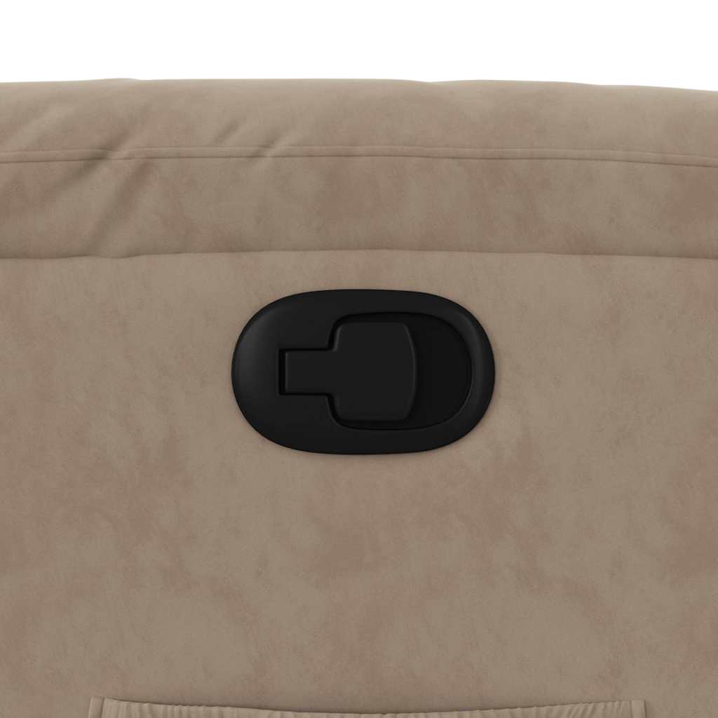 Fauteuil inclinable taupe tissu microfibre - XIOS