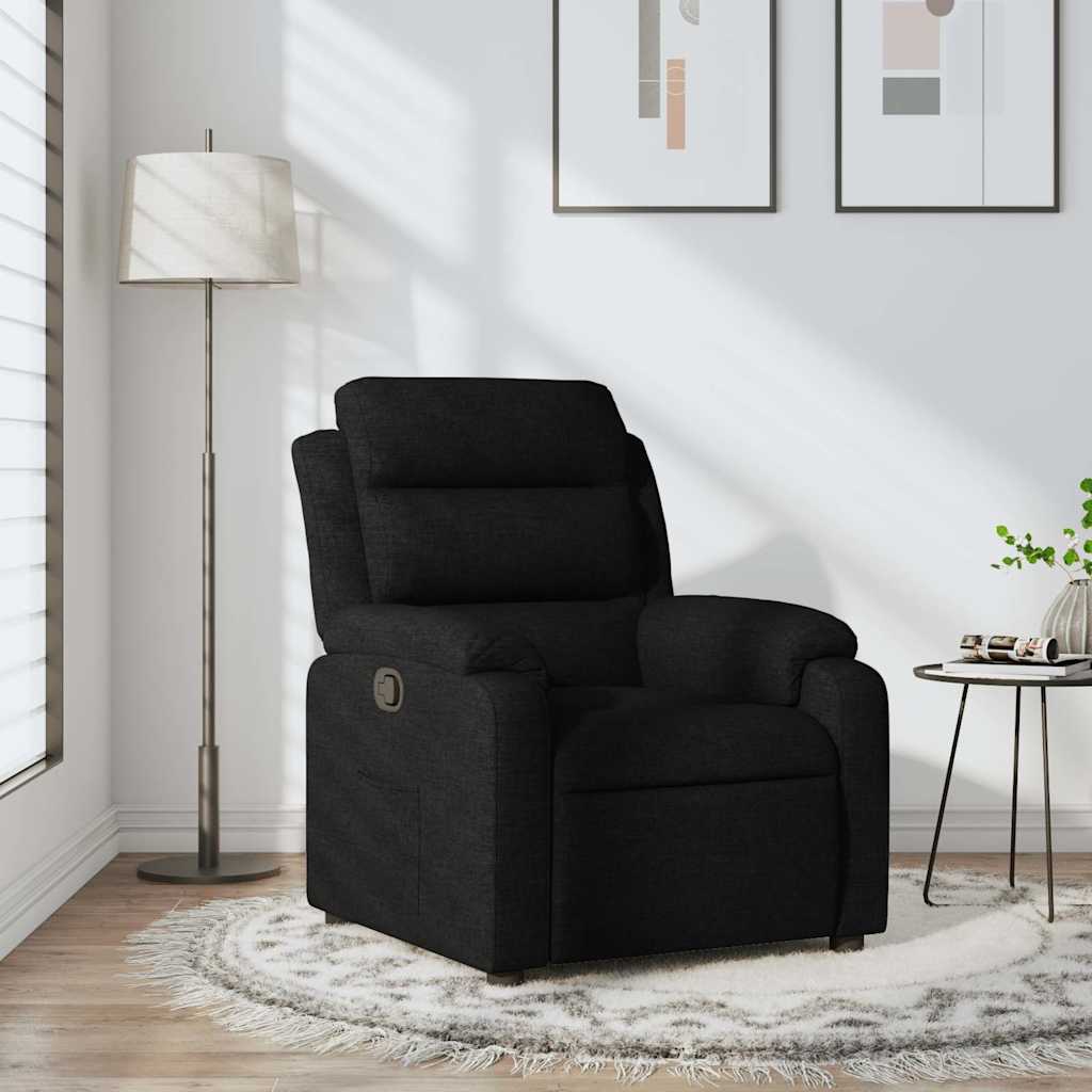 Fauteuil inclinable Noir Tissu - XIOS