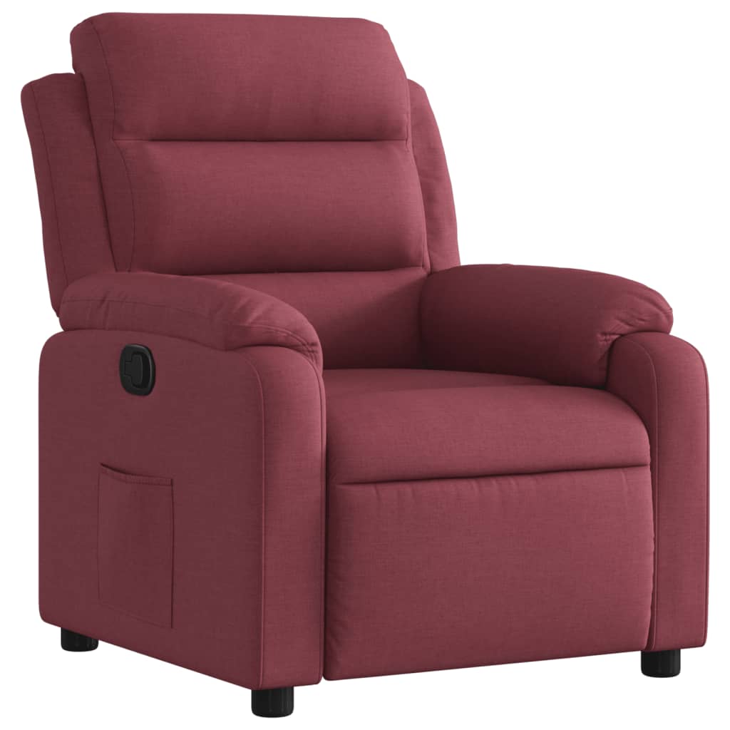 Fauteuil inclinable Rouge bordeaux Tissu - XIOS