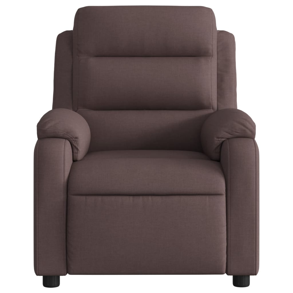 Fauteuil inclinable Marron foncé Tissu - XIOS