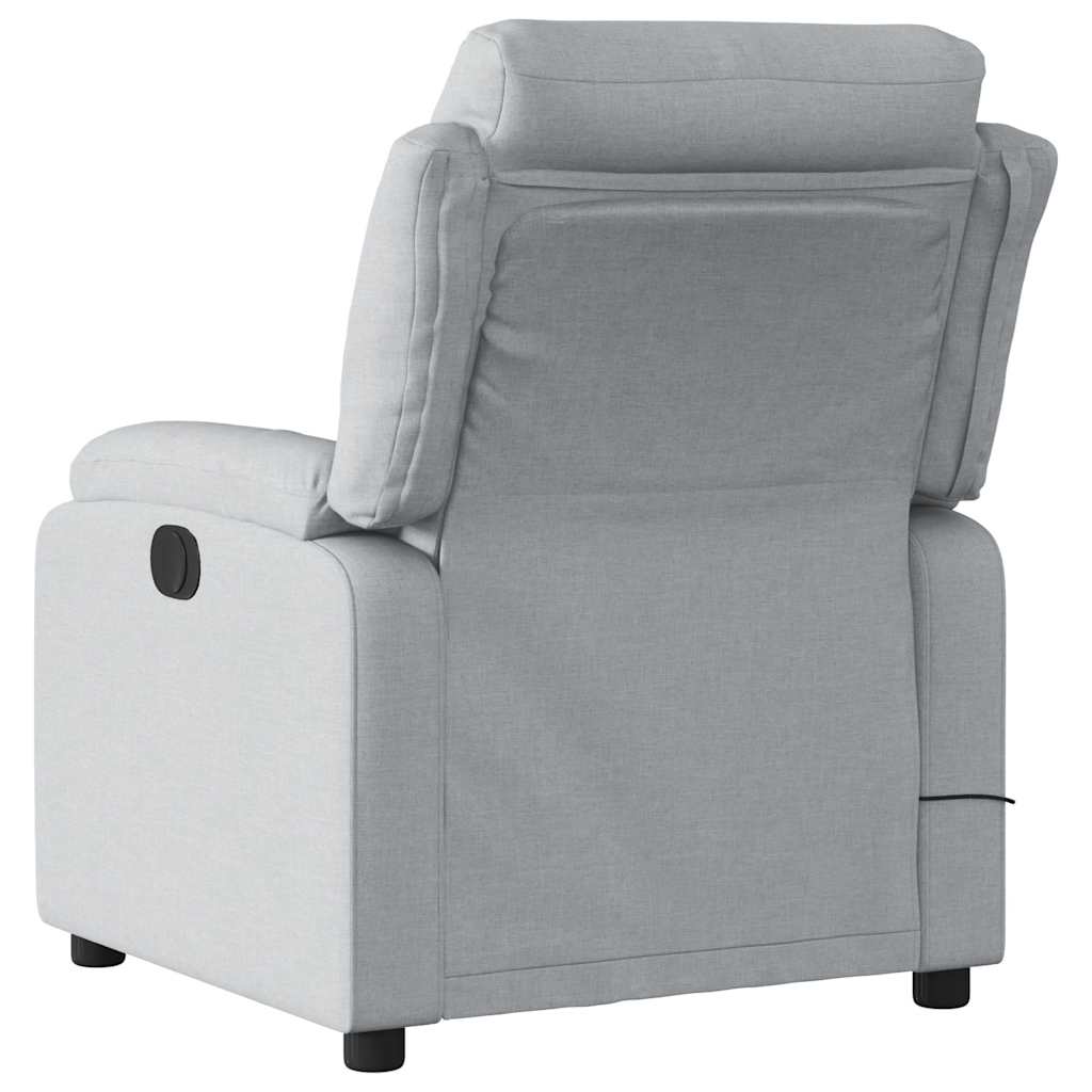 Fauteuil de massage inclinable Gris clair Tissu - XIOS
