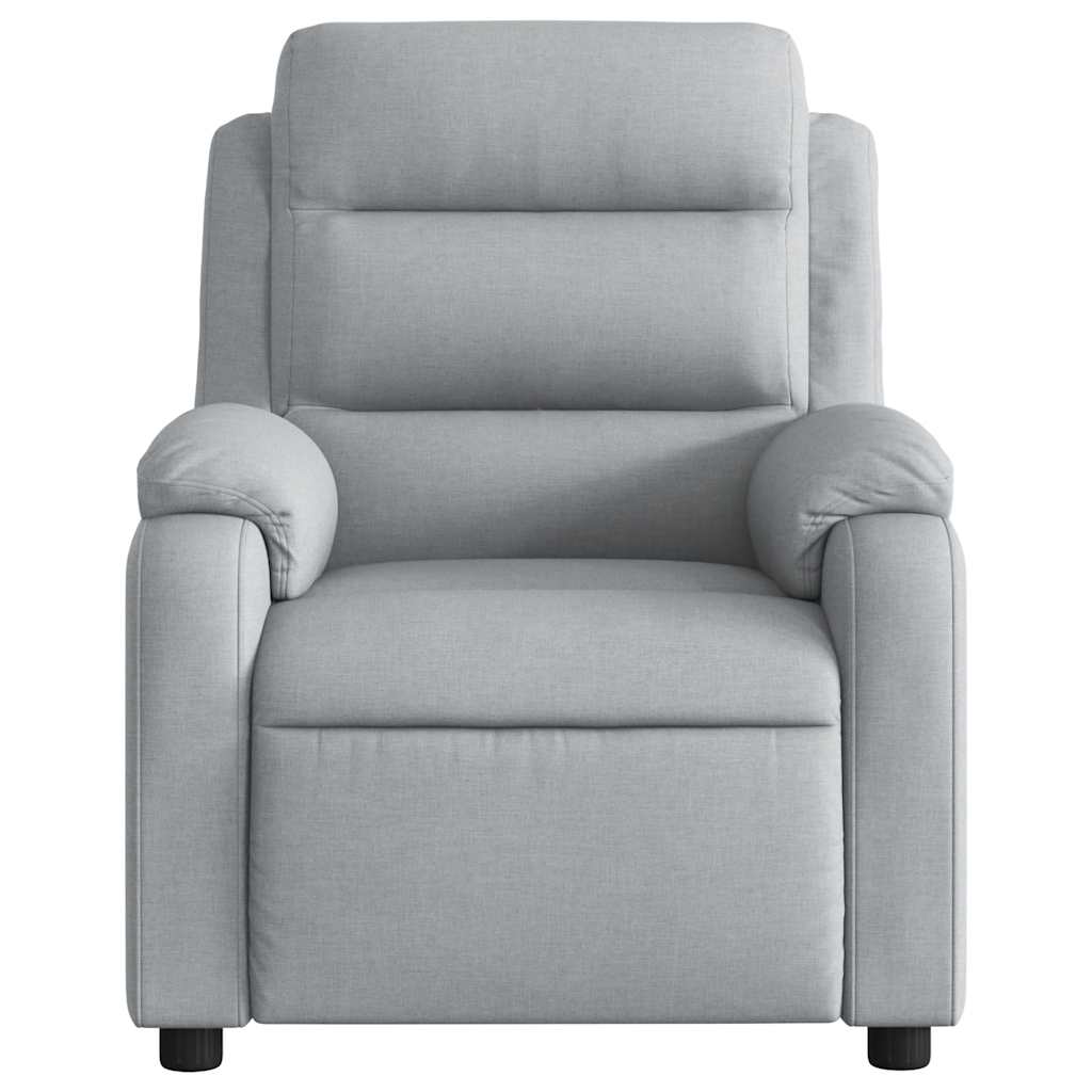 Fauteuil de massage inclinable Gris clair Tissu - XIOS