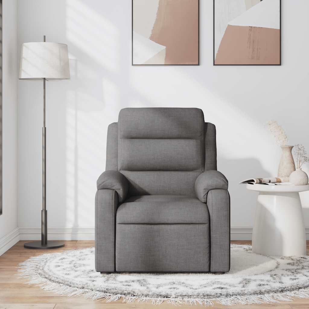 Fauteuil de massage inclinable Gris foncé Tissu - XIOS