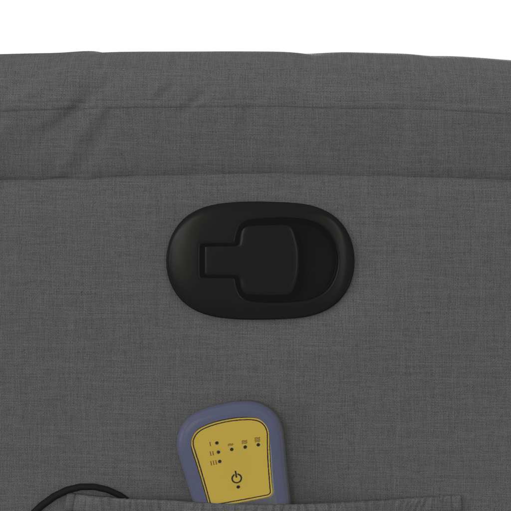 Fauteuil de massage inclinable Gris foncé Tissu - XIOS