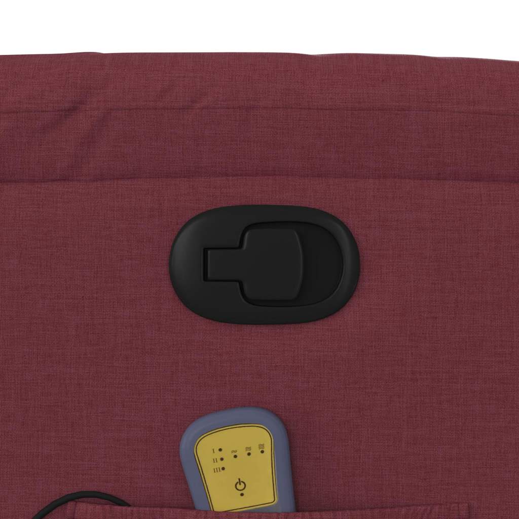 Fauteuil de massage inclinable Rouge bordeaux Tissu - XIOS