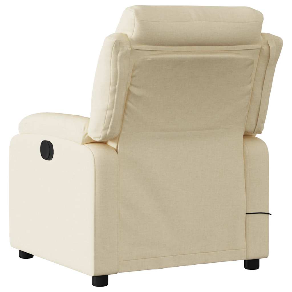 Fauteuil de massage inclinable Crème Tissu - XIOS