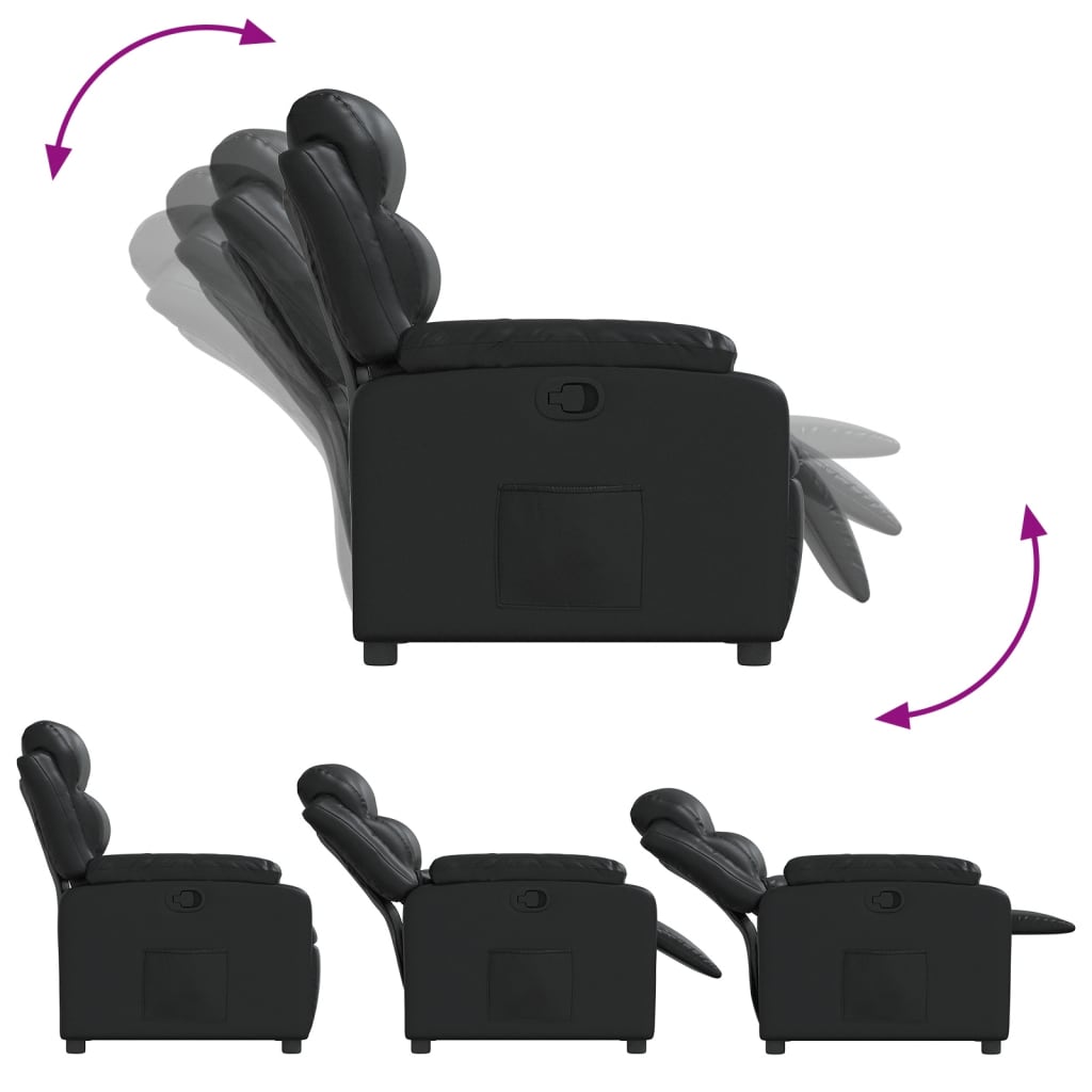 Fauteuil inclinable Noir Similicuir - XIOS