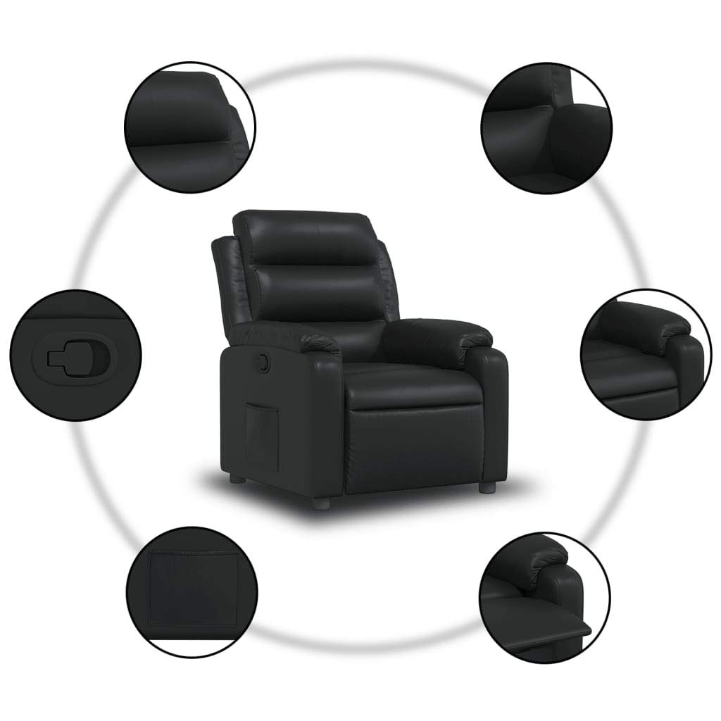 Fauteuil inclinable Noir Similicuir - XIOS