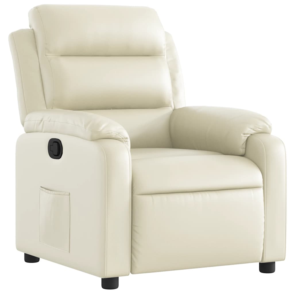 Fauteuil inclinable Crème Similicuir - XIOS