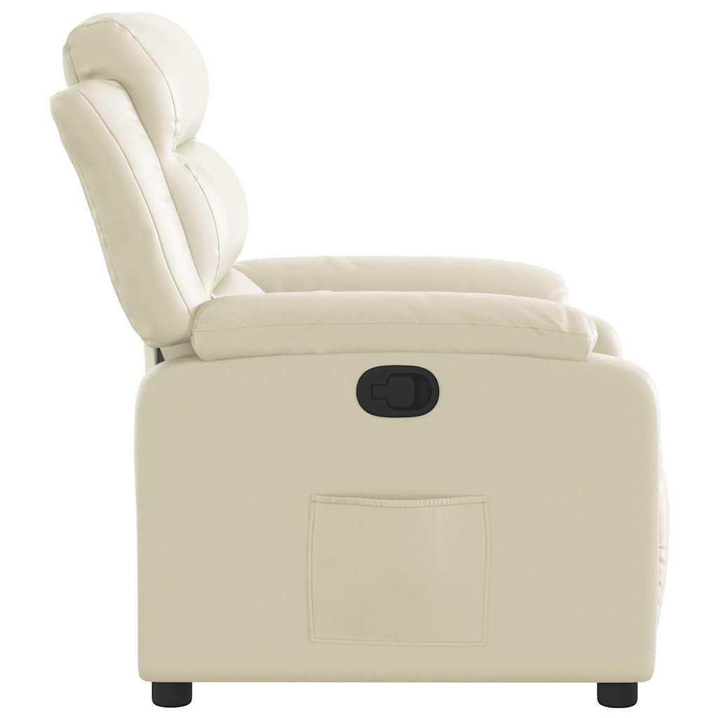 Fauteuil inclinable Crème Similicuir - XIOS