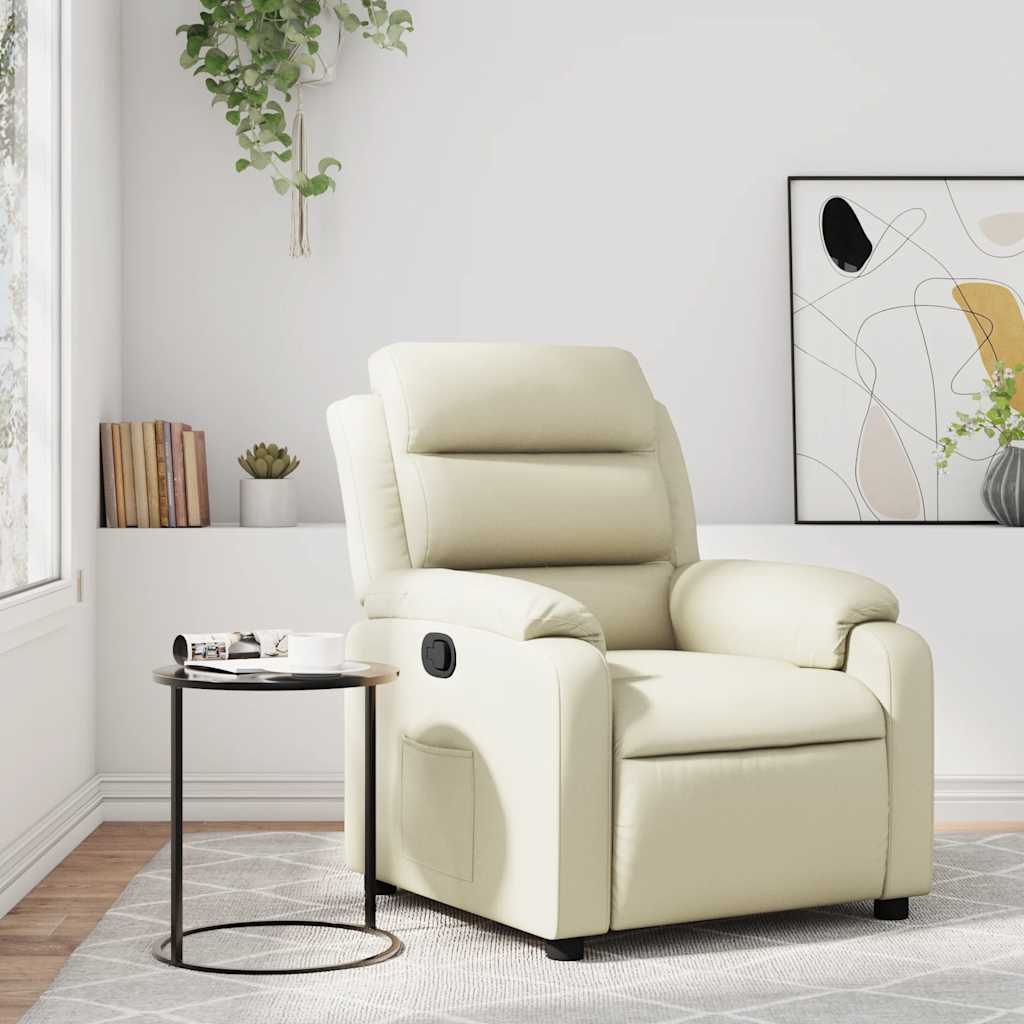 Fauteuil inclinable Crème Similicuir - XIOS