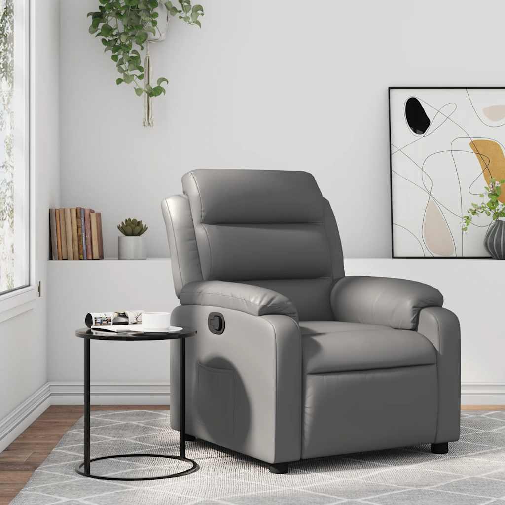 Fauteuil inclinable Gris Similicuir - XIOS