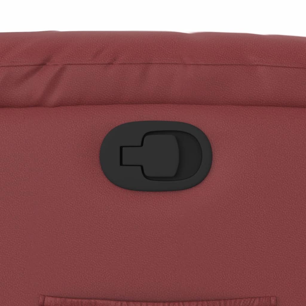 Fauteuil inclinable Rouge bordeaux Similicuir - XIOS