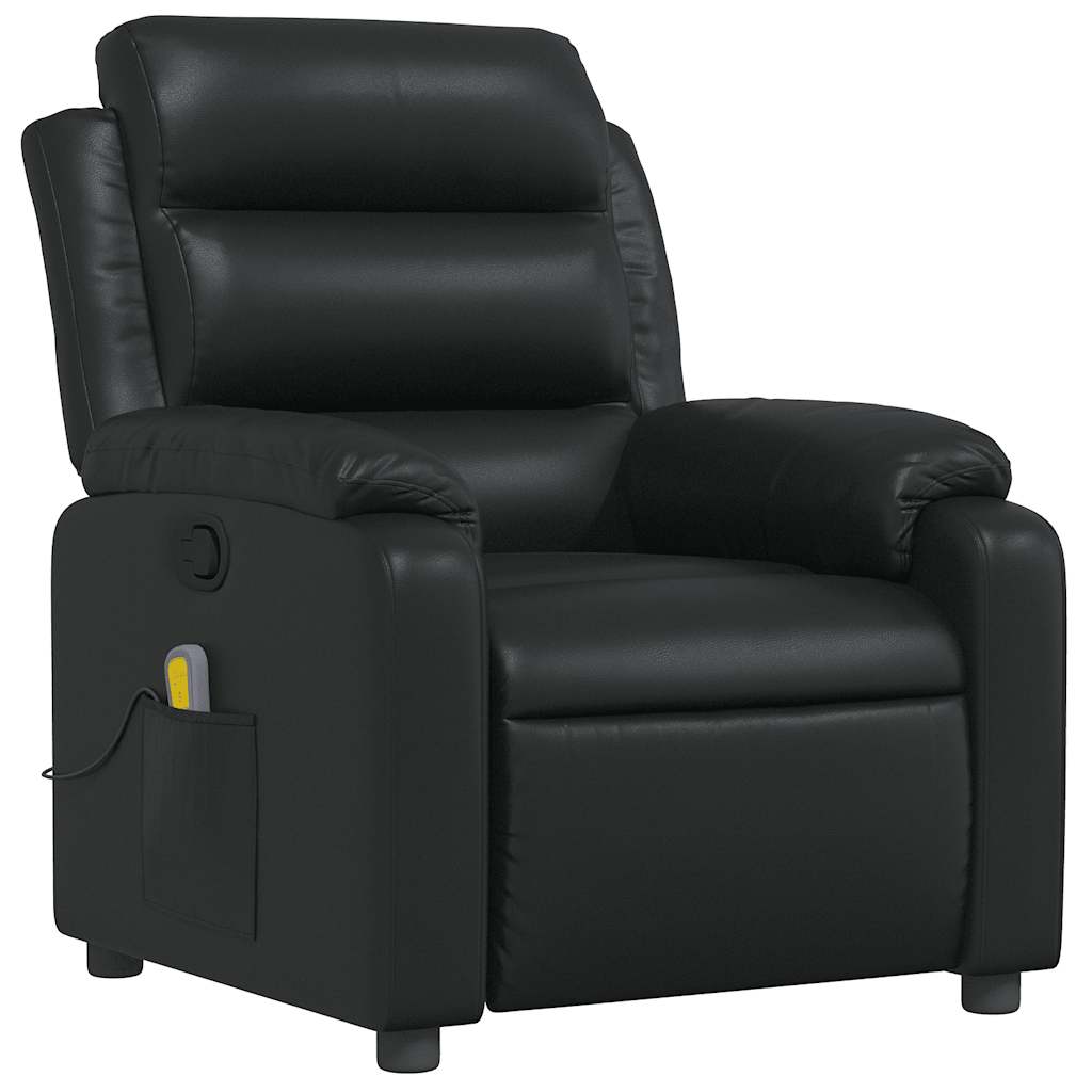 Fauteuil de massage inclinable Noir Similicuir - XIOS