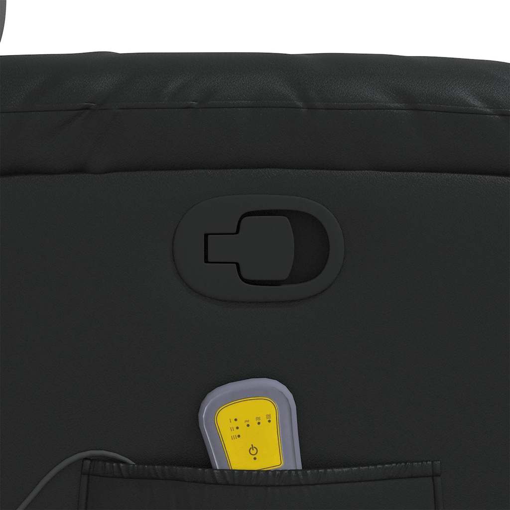 Fauteuil de massage inclinable Noir Similicuir - XIOS