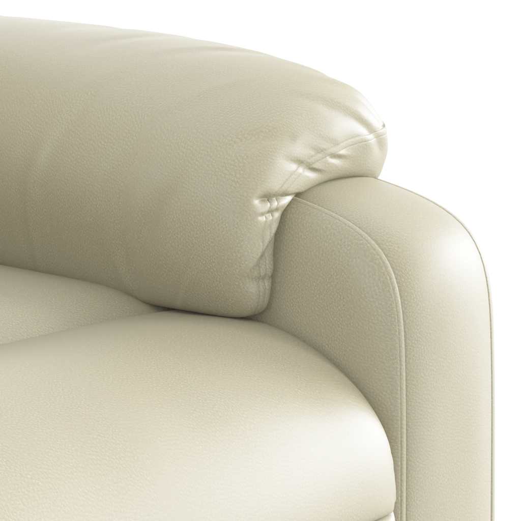 Fauteuil inclinable de massage Crème Similicuir - XIOS