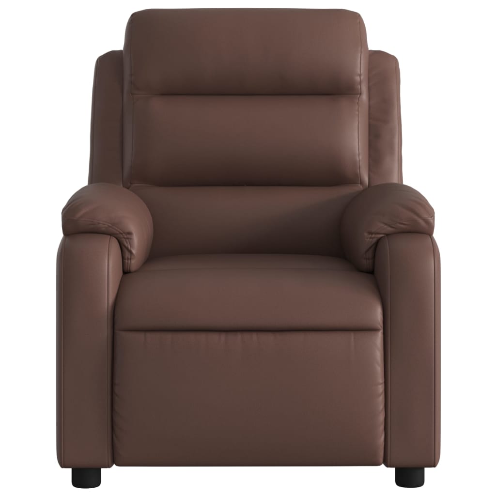 Fauteuil de massage inclinable Marron Similicuir
