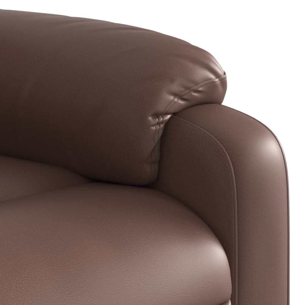 Fauteuil de massage inclinable Marron Similicuir